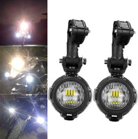 1 x RAW Customer Returns MARCHFA KOLOME Motorcycle Light Fit for Motorcycle Bicycle ATV Tractor Forklift Boat Universal Headlight Spotlight Fog Light Running Light Auxiliary Lamp 2pcs  - RRP €95.78