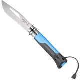 1 x RAW Customer Returns Opinel O001576, Outdoor Knives No. 8, Blue Unisex - Adult, Black, One Size - RRP €25.07