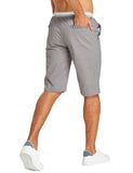 1 x RAW Customer Returns JustSun Shorts Men s Shorts Summer Shorts Chino Cotton with Drawstring Grey L - RRP €35.28