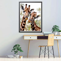 1 x Brand New Hoobee 5D Diamond Painting Giraffe, Diamond Painting Pictures Animal, Diamond Painting Adults, Full Drill Embroidery Cross Stitch Art Craft for Home Wall Decoration 30 40 cm  - RRP €20.4