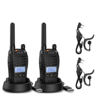 1 x RAW Customer Returns Baofeng BF-88ST Pro PMR446 Walkie Talkie, Upgraded Rechargeable Long Range License Free Two Way Radio with LCD Display, VOX Dual Watch, Desktop Charger and Earbuds, 2 Pack - RRP €37.2