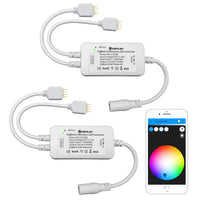 1 x RAW Customer Returns GIDEALED 2 Pack Smart ZigBee 3.0 LED Controller 2 Outputs for 4 Pin RGB LED Strip Dimming Compatible with Hub Bridge, Amazon Echo Plus, Echo Show 2Gen App Alexa Voice Control Ambiance Lighting - RRP €29.99