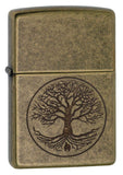 1 x RAW Customer Returns Zippo lighter motif Tree of Life antique brass - RRP €50.27