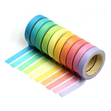 6 x RAW Customer Returns ROSENICE Washi Tape Colorful Decorative Adhesive Tape 10pcs  - RRP €68.1