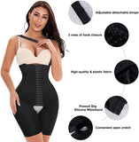 1 x RAW Customer Returns KUMAYES Shapewear Women s Tummy Control Body Shaper Slimming Waist Shaper Figure Shaping Bodysuit with Hooks Underwear Black, 3XL  - RRP €29.75