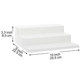 4 x Brand New Youngever 2 Pack Spice Organizer, Plastic Pantry Organizer, 25CM, White 3-Tier Spice Rack Organizer, Kitchen Cabinet Organizer - RRP €95.96