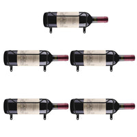 1 x RAW Customer Returns Homtone 10 pieces metal wine rack for wall, bottle rack for wall mounting, iron wine bottle holder shelf for wine, with screws - RRP €28.72