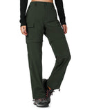 1 x RAW Customer Returns Cycorld hiking pants women s trekking pants, breathable zip-off women s outdoor pants, removable outdoor hiking pants with 5 deep pockets, for hiking, climbing, traveling and leisure green, S  - RRP €49.99