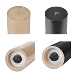 1 x Brand New RANSENERS Large salt mill pepper mill spice mill 2-piece set, made of beech wood with efficient ceramic grinder, adjustable fineness - RRP €35.9