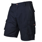 1 x RAW Customer Returns TOMEEK Cargo Shorts for Men Cotton Bermuda Men with Multiple Pockets Vintage Shorts Combat Work Casual Loose Summer Shorts, Navy Blue, Size XXL - RRP €31.46