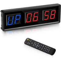 1 x RAW Customer Returns Yeruvce Gym, One Interval LED Digital Countdown Wall Clock Fitness, 1.5 Inch Digits Stopwatch Clock for Home - RRP €59.57