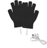 27 x Brand New USB Heated Gloves, Winter Heated Gloves, USB Heated Gloves, Winter Heating Gloves, Knitted Heated Gloves, Half Finger USB Heated Gloves, Unisex USB Heated Gloves, Black - RRP €810.0