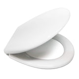 1 x RAW Customer Returns VICTORIA ROCA COMPATIBLE TOILET SEAT EASY INSTALLATION AND CLEANING STAINLESS STEEL HINGE QUALITY MATERIALS SCRATCH AND CHEMICAL RESISTANT TOILET SEAT WHITE 43 x 36 x 4.5 cm - RRP €40.66