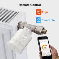 1 x RAW Customer Returns KETOTEK Smart Thermostatic Head, Radiator Thermostat Requires Tuya Zigbee HUB, Programmable WiFi Thermostatic Valve Controlled via Tuya App Smart Life, Alexa Google Assistant - RRP €43.99