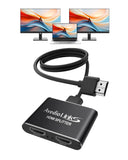 1 x RAW Customer Returns avedio links HDMI Splitter with 4 ft HDMI Cable, 4K 60Hz hdmi Splitter 1 in 2 Out Simultaneously, 1 in 2 Out HDMI Splitter for Dual Monitors Mirror Only, HDMI Distributor 1 to 2 Supports Full HD - RRP €21.97