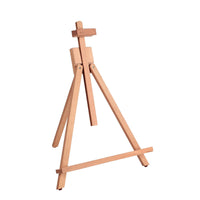 1 x RAW Customer Returns COOZEE 64 cm beechwood easel - table easel adjustable made of wood A-shape - table easel wooden stand tripod for art, drawing, painting and photos - RRP €22.18