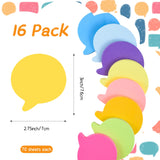 6 x Brand New cluis Colored Sticky Notes, Pack of 16 Self-Adhesive Sticky Notes, Colored Sticky Notes Small, Bubble Shape Super Sticky Notes for Office School Home, 8 Colors, 1120 Sheets, 70 x 70 mm - RRP €48.3