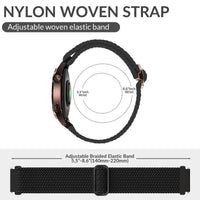 1 x RAW Customer Returns chinbersky 22 mm nylon braided bracelet compatible with Samsung Galaxy Watch 3 45 mm Galaxy Watch 46 mm Gear S3 Classic Frontier, for Huawei Watch GT GT 2 46 mm Watch GT2e GT2 Pro Garmin Vivoactive 4 - RRP €15.12