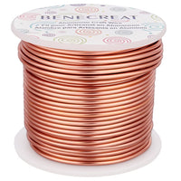 1 x RAW Customer Returns BENECREAT 2mm Aluminum Wire 30m Long 100 Feet Anodized Jewelry Craft Making Beading Floral Colored Aluminum Craft Wire - Copper - RRP €14.39