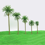 5 x Brand New Cabilock 10 pieces model palm trees model coconut trees for all landscapes landscape cake topper decoration diorama models architectural trees - RRP €76.45