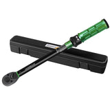 1 x RAW Customer Returns Uharbour torque wrench, torque wrench bicycle motorcycle car, 0.1 Nm micro adjustment with lock, 3 error accuracy torque wrench with 72 teeth 1 2 , 20-230Nm green  - RRP €42.53