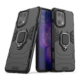 1 x Brand New BeyondTop Tough Armor Case for Oppo Find X5 Pro, Back Protection with 360 Degree Ring Kickstand Shockproof Protective Case for Oppo Find X5 Pro, Black - RRP €21.6