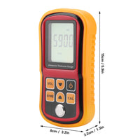 1 x RAW Customer Returns Thickness Meter, GM100 Digital Ultrasonic Thickness Gauge 1.2-300 mm Steel Width, Layer Thickness Gauge Four-Digit LCD Display, 0.01 mm Resolution, Coating Thickness Gauge - RRP €104.73