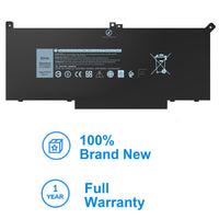 1 x RAW Customer Returns F3YGT Battery for Dell Latitude 12 7000 7280 7290 Latitude 13 7000 7380 7390 P29S002 Latitude 14 7000 7480 7490 P73G002 Series DM3WC DM6WC 2X39G KG7VF 451-BBYE 453-BBCF - 7.6V 60W H - RRP €46.51