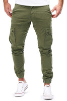 1 x RAW Customer Returns Men s Pants Jogger Chino Cargo Jeans Pants Stretch Sports Pants Men s Pants with Pockets Slim Fit Casual Pants Z Army Green, M  - RRP €35.58