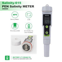 1 x RAW Customer Returns Salinity Meter Tester, Digital Salinity Tester for Salt Water Digital PH Meter Water Tester With Backlight Pen Salinity Tester Salt Water Tester for Drinking Water Aquarium Spas - RRP €26.4