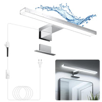 1 x RAW Customer Returns Hommie LED mirror light bathroom, 30CM mirror light with switch 5W 4000K neutral white mirror lamp bathroom lamp 230V, cabinet light, make-up light, mirror lighting, IP44 waterproof - RRP €21.42