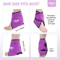 1 x RAW Customer Returns Hilph cooling pads ankle, cooling bandage ankle ankle bandage with cooling gel cold therapy ankle rheumatism chemotherapy ankle pain ankle bandage ankle bandage - purple - RRP €19.06