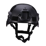 1 x RAW Customer Returns MICH2000 Style Tactical Helmet, Lightweight Tactical Helmet, Safety Tactical Version Helmet with LVN Mount Side Rails, Military Style Protective Helmet for Airsoft Paintball Tactical Military Black  - RRP €31.99