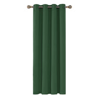 1 x RAW Customer Returns Deconovo decorative opaque curtains, cold protection curtain, opaque curtains, living room window decoration, 240 x 140 cm height x width , forest green, 1 piece - RRP €34.95