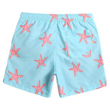 1 x RAW Customer Returns MaaMgic Swim Trunks for Men Boys Swim Shorts for Men Quick-drying Surfing Beach Pants Surf Shorts with Mesh Lining REUSEABLE, Light Blue Starfish, XXL - RRP €22.81