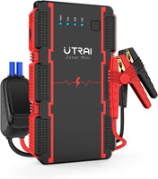 1 x RAW Customer Returns UTRAI Jump Starter Power Bank 2000A 13800mAh Engines up to 7.5L Petrol 5.5L Diesel Smart Clip Car Emergency Starter with LED Screen Car Battery Starter - RRP €43.36