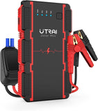 1 x RAW Customer Returns UTRAI Jump Starter Power Bank 2000A 13800mAh Engines up to 7.5L Petrol 5.5L Diesel Smart Clip Car Emergency Starter with LED Screen Car Battery Starter - RRP €43.36