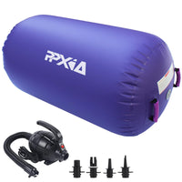 1 x RAW Customer Returns PPXIA Airspot Air Track Mat - Inflatable Air Roll Air Barrel Gymnastics Tumbling Mats, Gymnastics Mat with Pump, Gymnastics Mat Training Mat for Home, Taekwondo, Yoga, Gym, Fitness - RRP €90.74