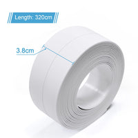 2 x RAW Customer Returns Senbaler 4 rolls sealing tape self-adhesive waterproof, tub sealing tape, waterproof adhesive tape for kitchens and bathrooms toilets white  - RRP €23.2