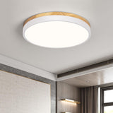 1 x RAW Customer Returns Qamra LED ceiling light, wooden ceiling lamp 30cm, white lamp for living room, bedroom, kitchen, hallway, dining room 24W 4000K - RRP €39.99