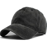 1 x RAW Customer Returns Wennmole Unisex Adult Baseball Hat Washed Cotton Adjustable Baseball Cap Hats Summer Sun Hat Black  - RRP €24.0