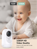 1 x RAW Customer Returns momcozy Video Baby Monitor 5 inch Split Baby Monitor with 1080P Camera 5000mAh Battery No WiFi Infrared Night Vision Long Range 2-Way Talk and Lullabies for Baby - RRP €151.25