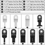 1 x RAW Customer Returns 100 pieces saw blade oscillating accessory set multifunctional tool accessory set for Fein Multimaster multitool Dremel Makita Einhell - RRP €26.8