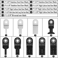 1 x RAW Customer Returns 100 pieces saw blade oscillating accessory set multifunctional tool accessory set for Fein Multimaster multitool Dremel Makita Einhell - RRP €27.19
