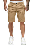 1 x RAW Customer Returns Uusollecy Shorts Men, Slim Fit Chino Shorts Men, Regular Fit Harlem Men s Shorts Summer with Pocket, Khaki M - RRP €33.26