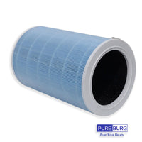 1 x RAW Customer Returns PUREBURG Replacement HEPA Filter Compatible with Xiaomi 4 Lite Air Purifier, H13 4 Stage Filtration Activated Carbon 2 in 1 Air Purification Dust VOCs Odor 1 Pack - RRP €38.82