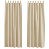 1 x RAW Customer Returns PONY DANCE Opaque curtains with loops Thermal curtain Curtain loop curtains Short curtains Children s room loop curtain set of 2 H 160 x W 140 cm, Biscotti Beige - RRP €30.95