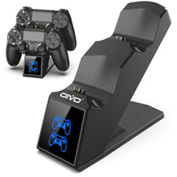 1 x RAW Customer Returns OIVO PS4 Controller Charging Station, Controller Charging Station Charger with 1.8-hour charging chip, PS4 Charger Docking Station for Sony Playstation 4 PS4 Pro PS4 Slim Controller - RRP €17.99