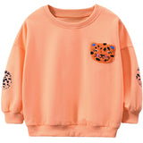 1 x Brand New MUJOQE Girls Sweatshirt for Children Cotton Long Sleeve Pullover Warm Long Sleeve Shirt Tops 5 Years 110 - RRP €27.6