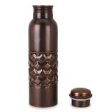 1 x RAW Customer Returns Zap Impex Travelers Antique Pure Copper Water Bottle Ayurveda Benefits Water Bottle Joint Free 900ml - RRP €25.99